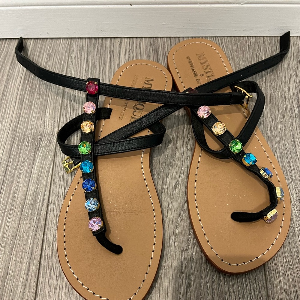Stephanie Gottlieb x Mystique Multi Stone Sandals